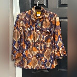 Ruby Rd. Multicolor Patterned Shirt